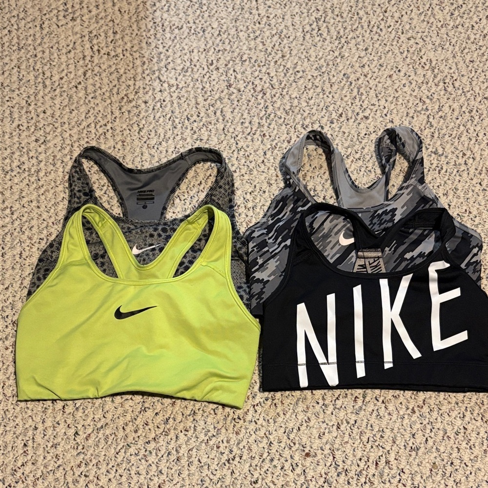 Nike Sports Bra Duo - Lime Green and Black